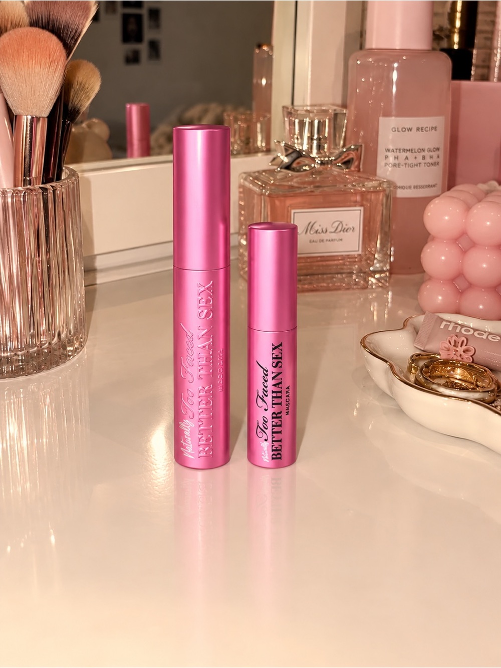 Too Faced Pink Metallic Better Than Sex Mascara Duo